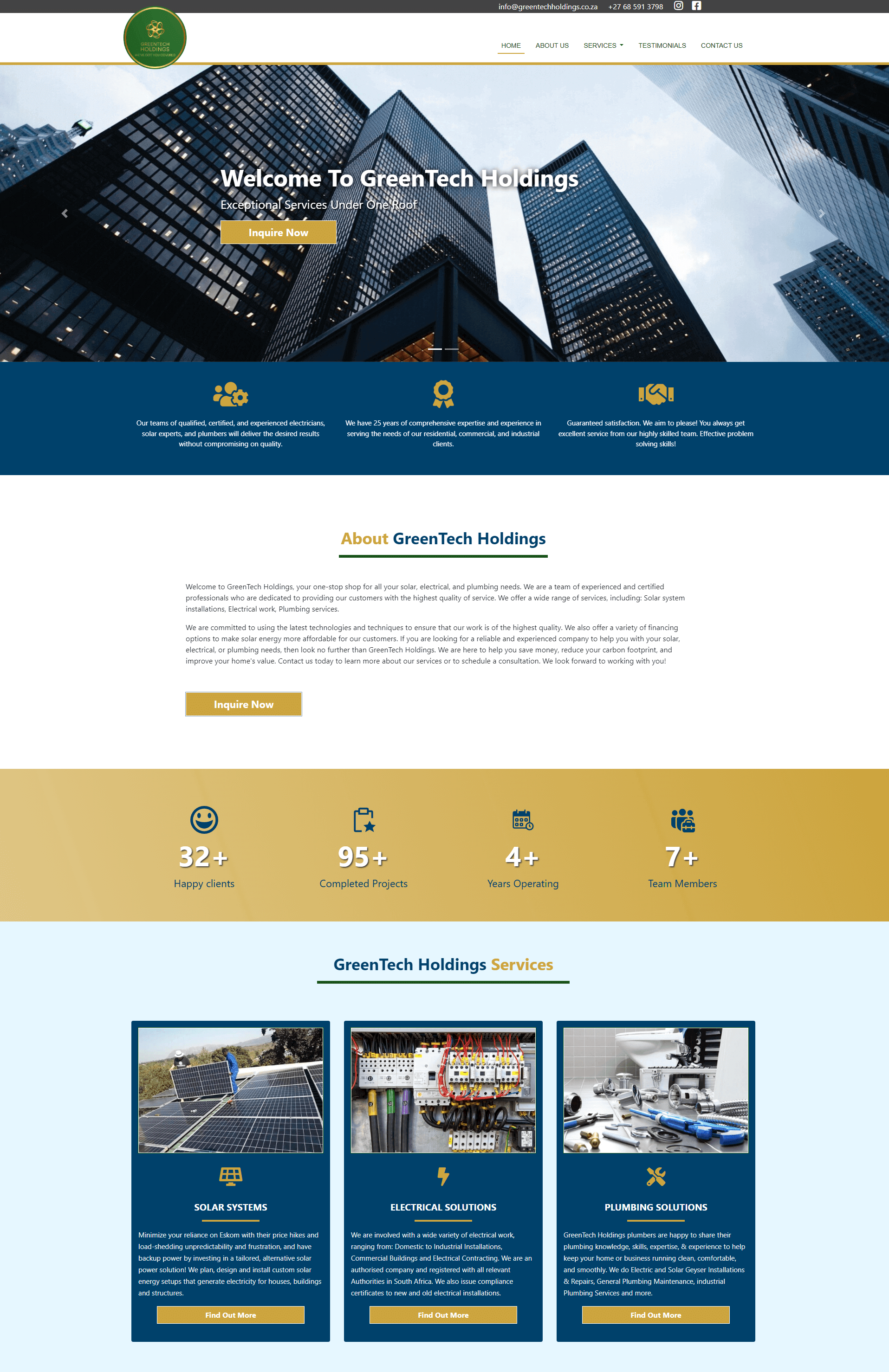 GreenTech Holdings Website